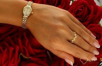 Złoty zegarek Geneve damski 585 biżuteryjna bransoletka 17 gram złota ZG 173 (1).jpg